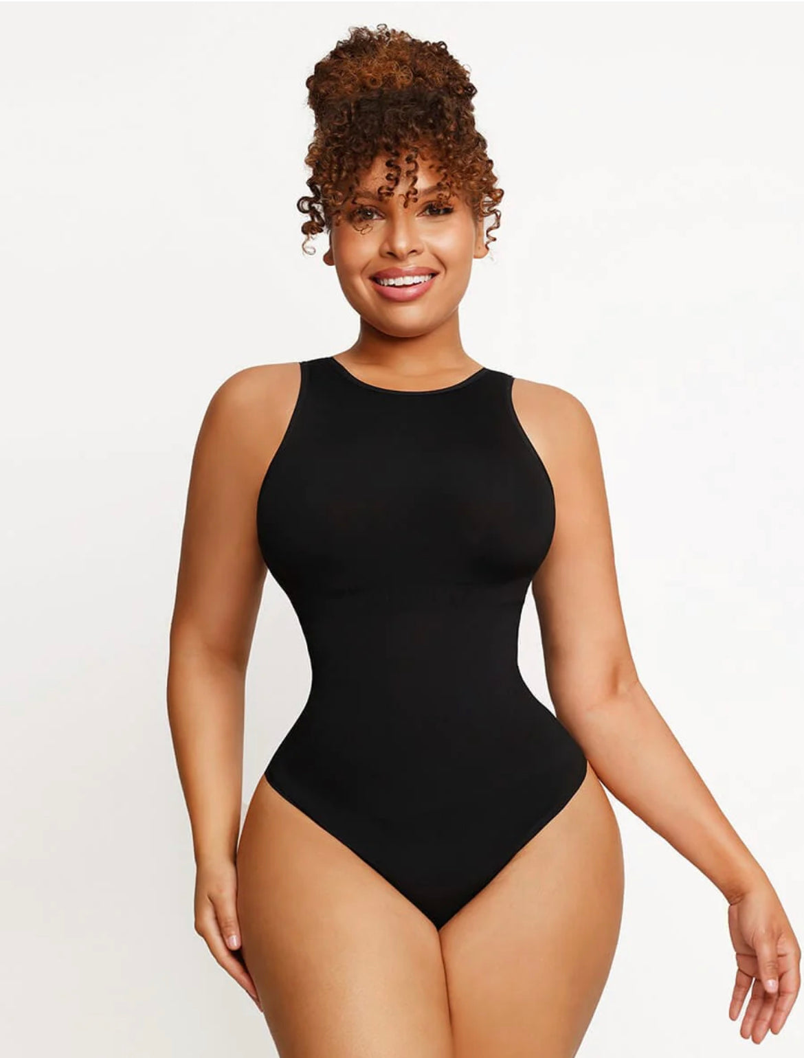 ๐ฟ Eco-friendly Seamless Outer Crew Thong Bodysuit