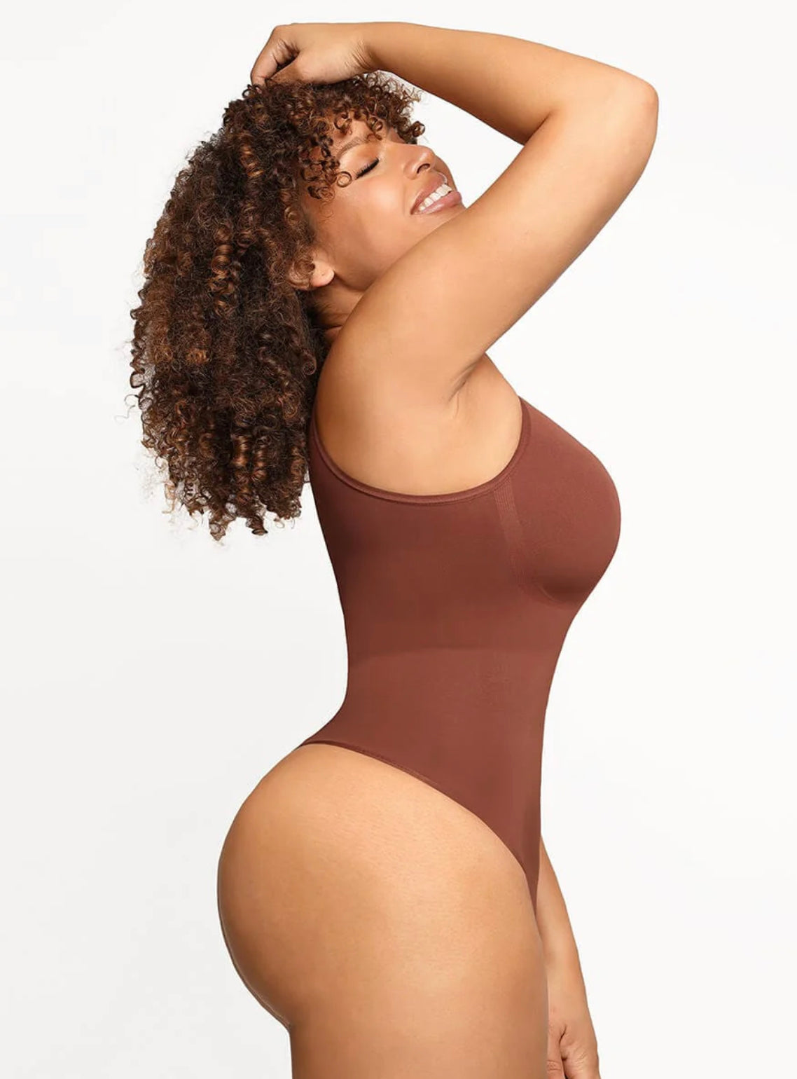 ๐ฟ Eco-friendly Seamless Outer Crew Thong Bodysuit