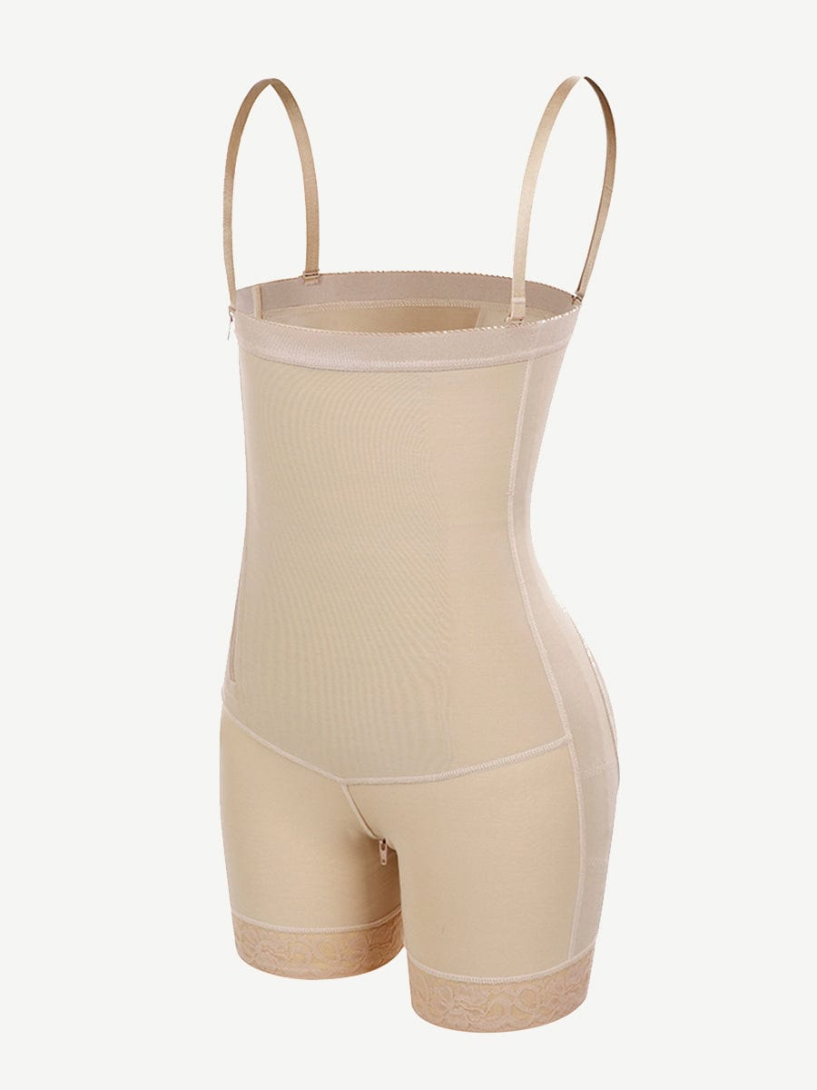 Upgrade-Wholesale Pretty Detachable Straps Side Zip Faja Body Shaper