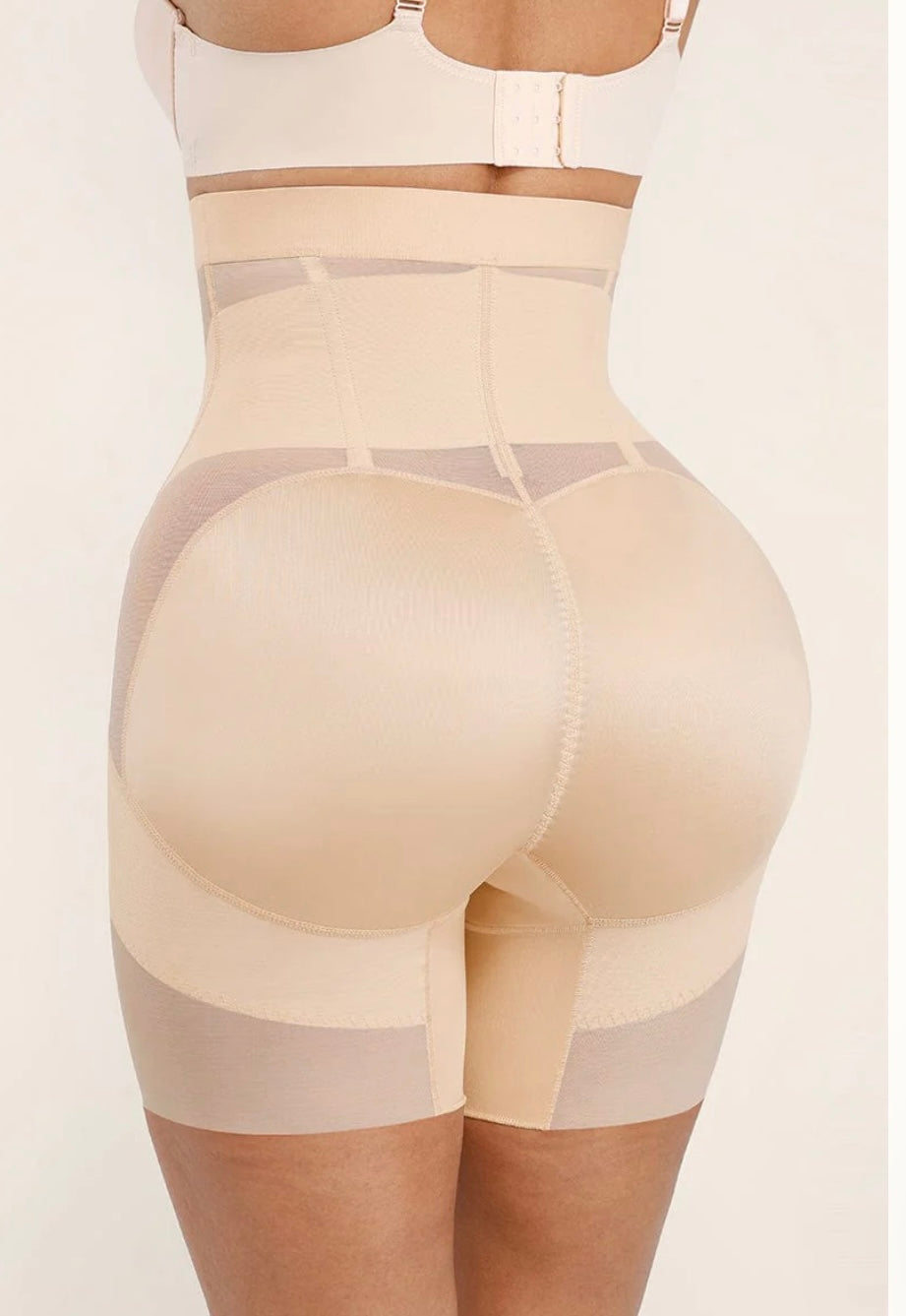 High-Waisted Shaping Briefs Breathable Mesh Waist & Abdomen Control Butt Lifter