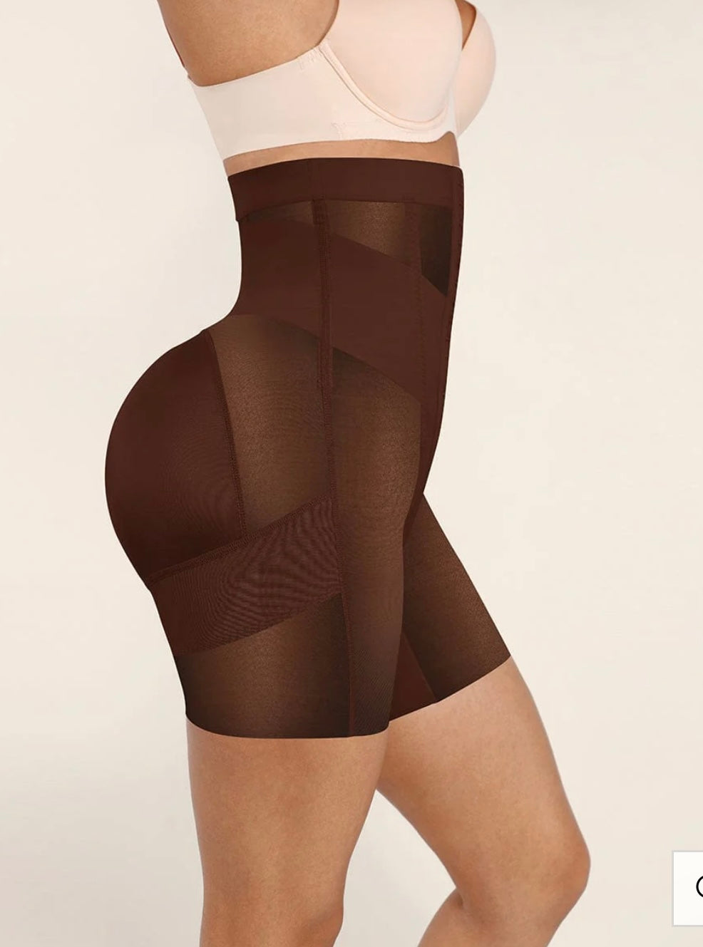 High-Waisted Shaping Briefs Breathable Mesh Waist & Abdomen Control Butt Lifter
