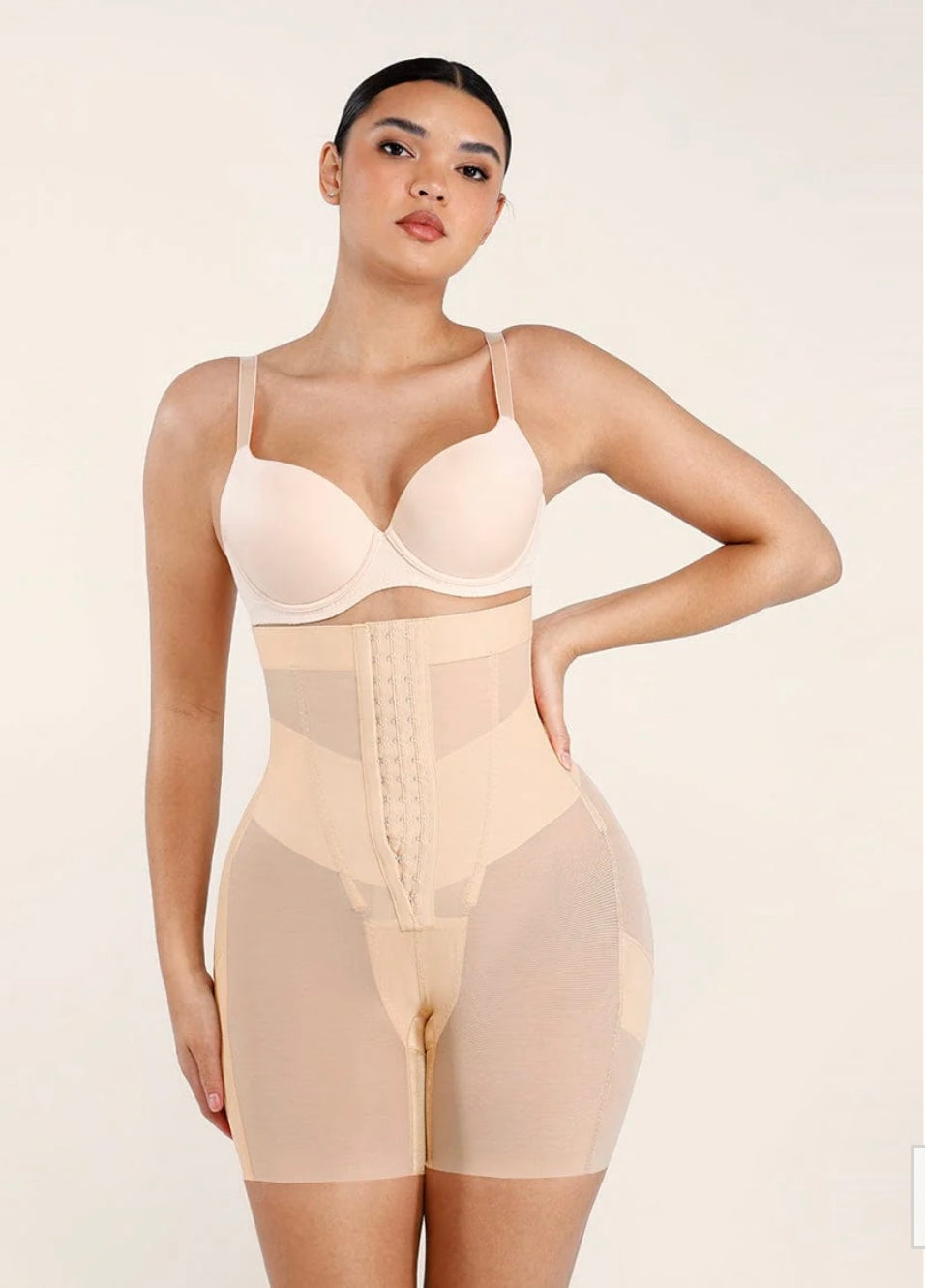 High-Waisted Shaping Briefs Breathable Mesh Waist & Abdomen Control Butt Lifter