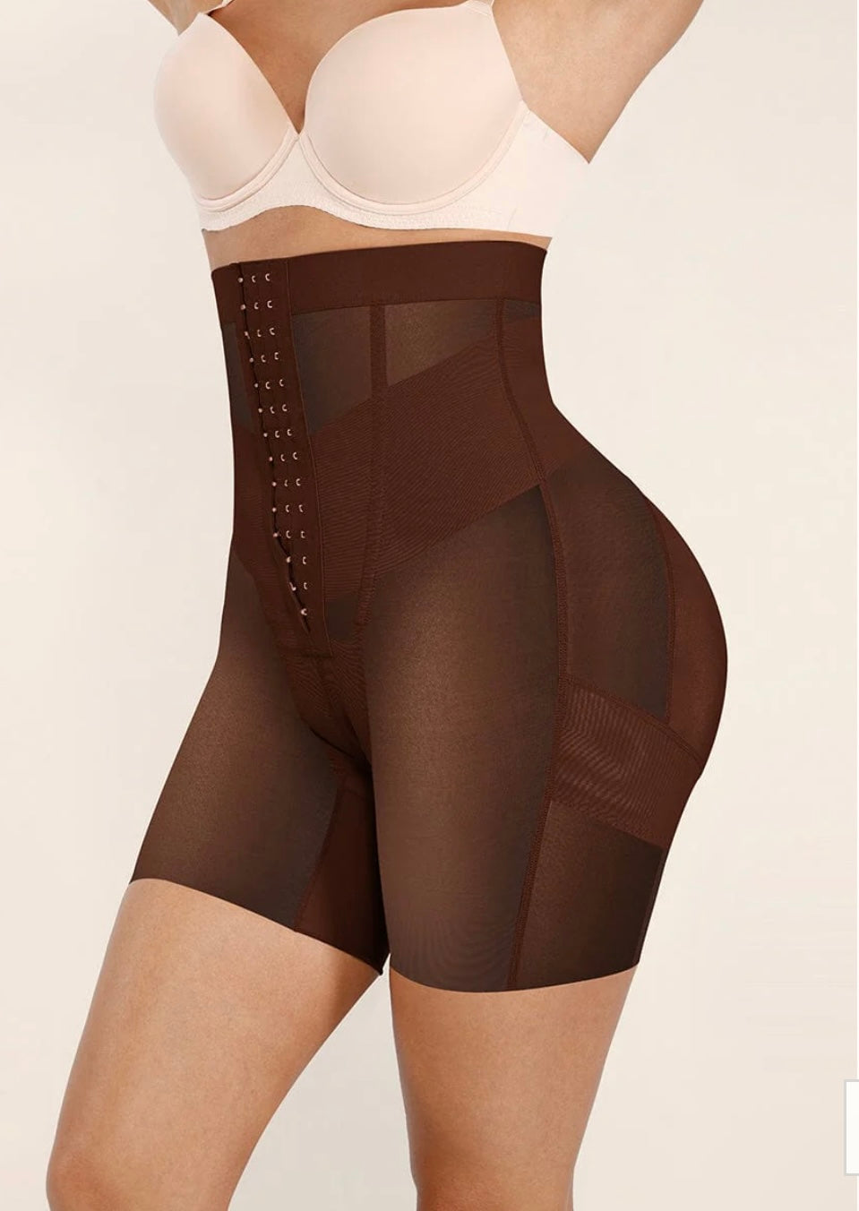 High-Waisted Shaping Briefs Breathable Mesh Waist & Abdomen Control Butt Lifter