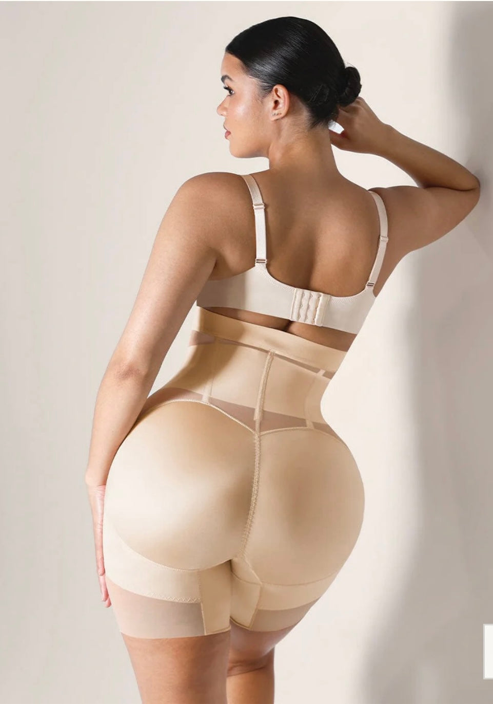 High-Waisted Shaping Briefs Breathable Mesh Waist & Abdomen Control Butt Lifter